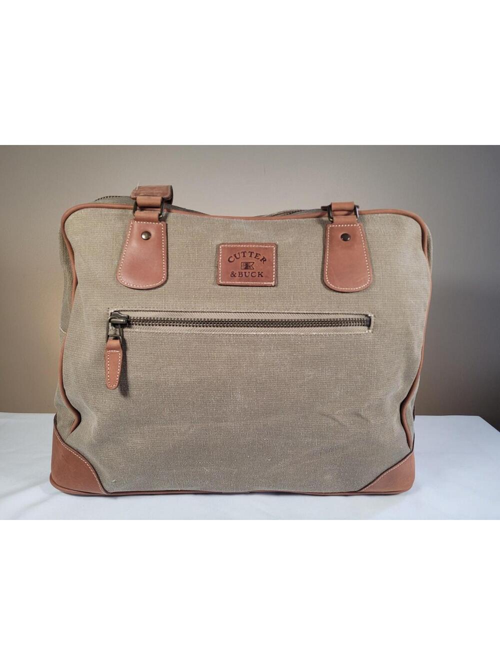 Mercedes Benz Bag w LOGO Travel Weekender Canvas Leather Cutter & Buck